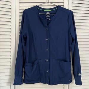 HH Works by Healing Hands Navy Blue Jacket
